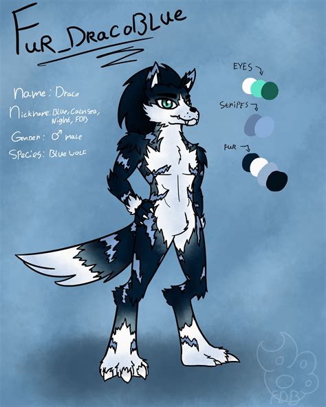 Remake Of My Fursona Furdraco Blue By Furdracoblue On Deviantart