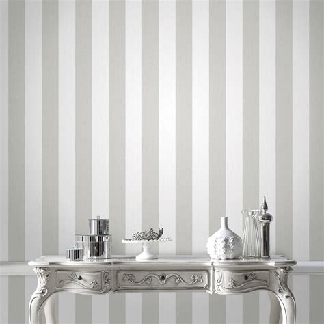 White And Silver Wallpaper Metallic Wallpaper Striped Wallpaper
