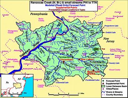 River Trenton Streams Philadelphia Maps Basin Rivers