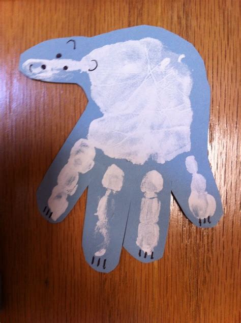 Emilys Polar Bear Handprint Polar Bear Handprint Bear Handprint