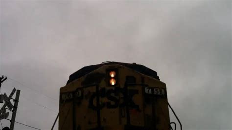 Csx Train Runs Over My Camera Youtube