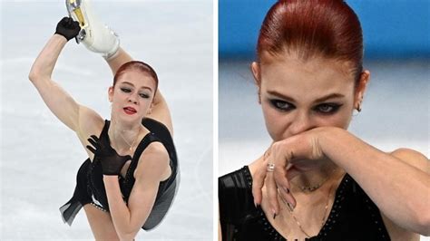 Beijing Winter Olympics 2022 Russian Figure Skater’s Tearful Outburst Alexandra Trusova Silver
