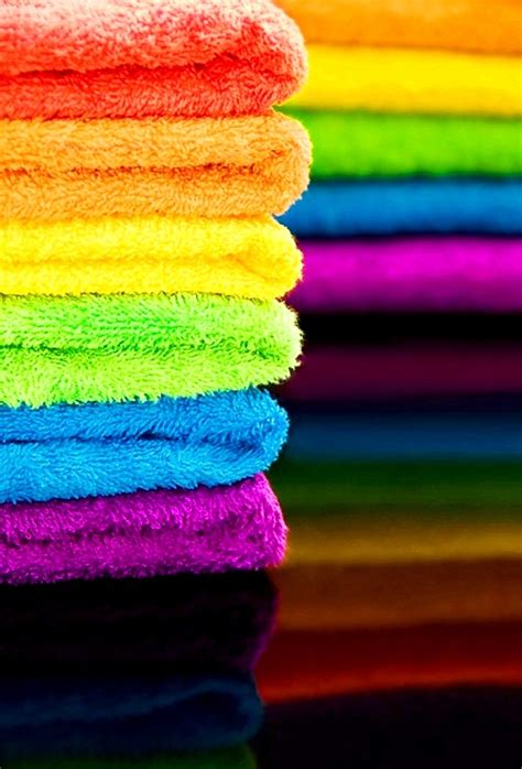 The bright colorful bath towel, which we offer is recommended for its unique appearance and different patterns. Rainbow Towel color | Rainbows | Pinterest