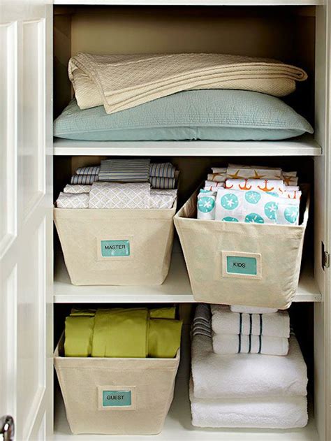Organized Linen Closet Linen Closet Organizing Linens Sheet Storage