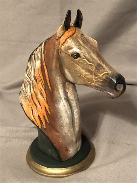 Horse Bust With Base Ceramic Art Etsy Ceramic Art Ceramics