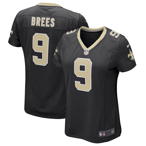 Nike Drew Brees New Orleans Saints Womens Black Game Player Jersey