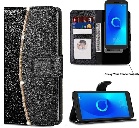 Progadgetsltd Alcatel 1 5033x Phone Case Magnetic Bling Diamond