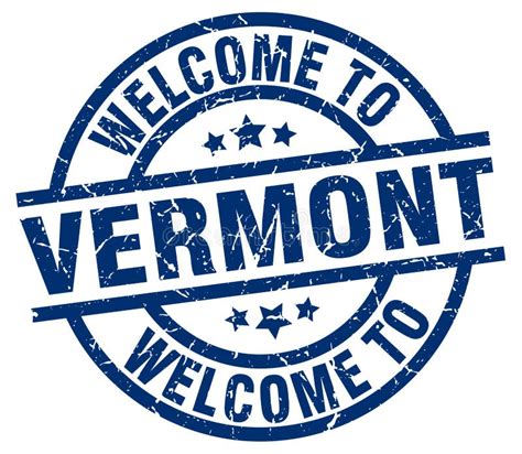 Welcome To Vermont Stamp Stock Vector Illustration Of Badge 122629908