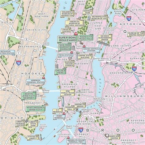 New York And North Jersey Illustrated Map On Behance Map Of New York