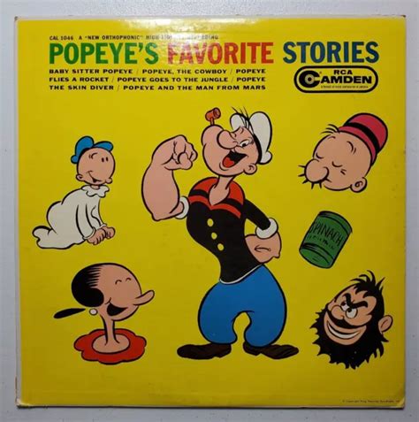 Vintage Popeyes Favorite Stories Rca Camden 1960 2520 Picclick