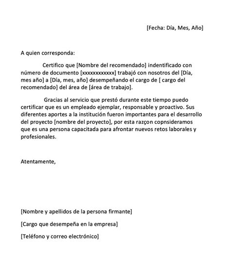 Cool Formato Recomendacion Laboral 2022 David Peltz Ejemplo De Carta