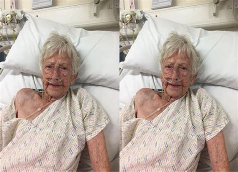 89 year old grandmother who beat breast cancer cancer of the womb and skin cancer also defeats