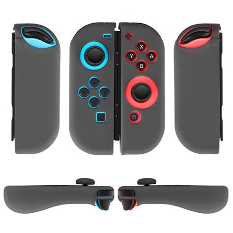 Nintendo Switch Joy Con Grip Gel Guards With Thumb Grips Caps Protective Case Covers Anti Slip