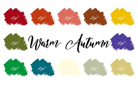 Warm Autumn Palette True Autumn Warm Deep Infinitcloset