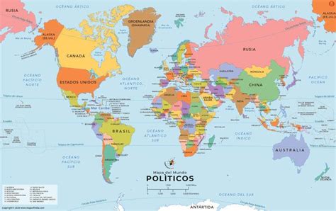 Mapamundi Por Países Imágenes Y Fotos Con Los Nombres