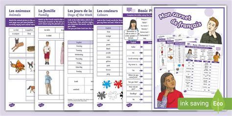 French Worksheets Ks2 Languages Resources Teacher Made