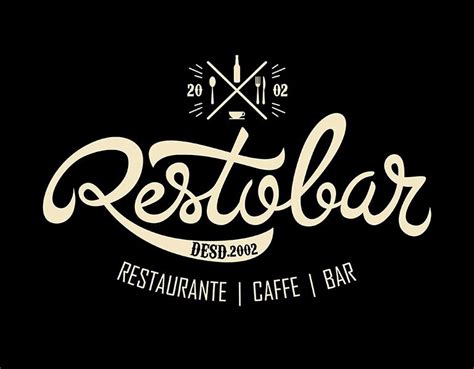 Prueba Logo Restobar Logo Restaurant Restaurant Logo Design Bar Logo