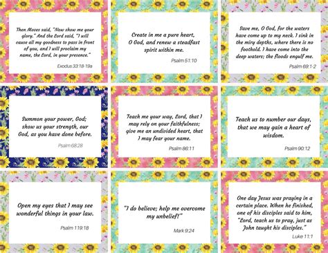 9 Powerful Prayers To Pray Scripture Cards Pic