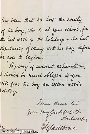 Used by entities to formally communicate. Letter reveals how William Gladstone asked if MP's son ...