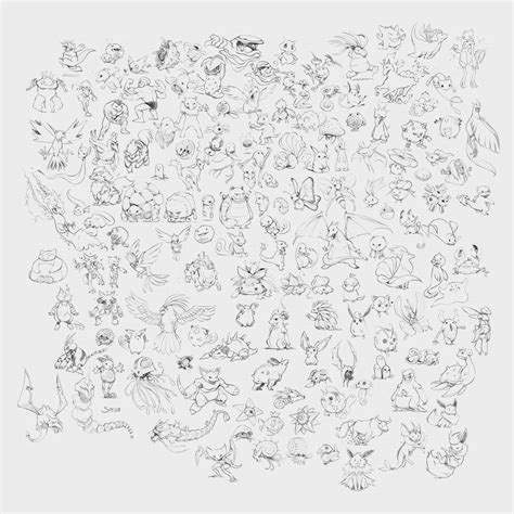 All 150 Pokemon First Gen By Simoneferriero On Deviantart