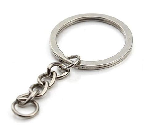 Epackfree Split Key Ring With Chain Split Key Ring With Chain Silver
