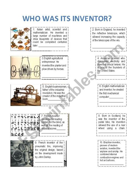 Printable Worksheets Black Inventors And Their Inventions Pd