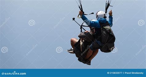 Tandem Paragliding Editorial Photography Image Of Recreation 215832077