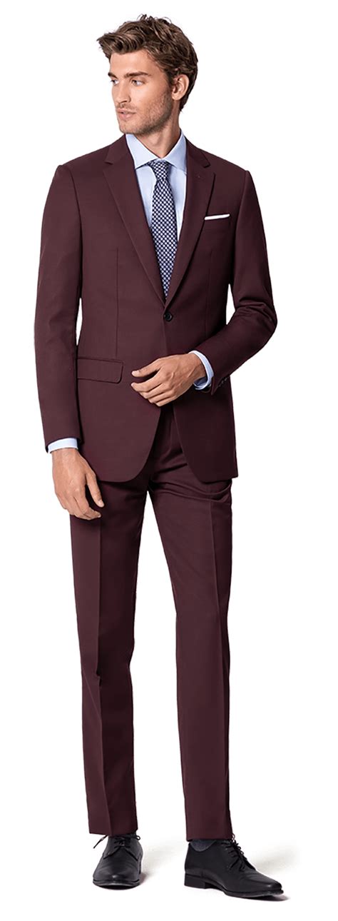 Burgundy Suits The Perfect Maroon Suit Men Hockerty