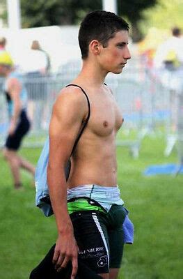 Shirtless Athletic Male Cross Country Runner Jock Muscular Chest Photo X P Ebay