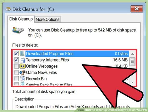 Go through the default folders (e.g. 3 Ways to Clear up Unnecessary Files on Your PC - wikiHow