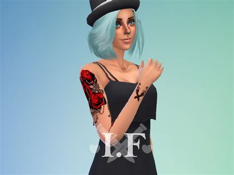 The Sims Resource Female Arm Tattoo Rose