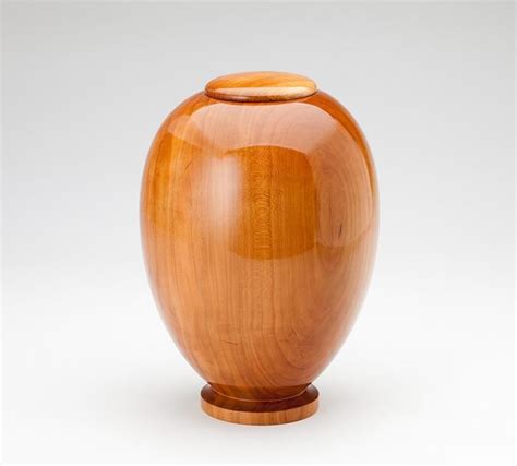 Handmade Cherry Wood Cremation Urn Cremation Urns Cherry Wood