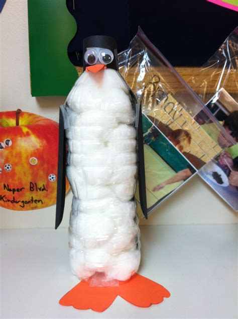 Penguin Made Out Of Plastic Water Bottles Penguin Craft Water
