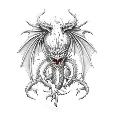 Realism Dragon Tattoo Idea Blackink Ai