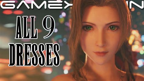 All 9 Dresses In Final Fantasy 7 Remake Cloud Tifa And Aerith