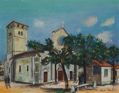 Maurice Utrillo Eglise De Provence Painting Reproductions Save 50 75