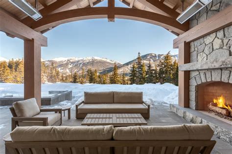 Rustic Outdoor Living Space With Mountain Views Hgtv
