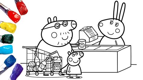 Apr, 08 2010 8030 downloads 12851 views mammals > pig. Peppa Pig Coloring Pages | Peppa Pig Shopping | Peppa in ...