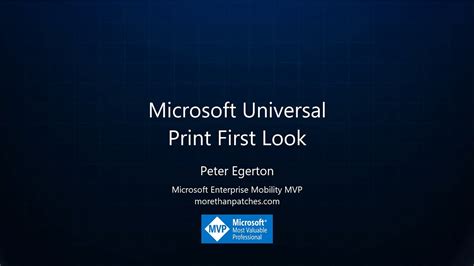 Microsoft Universal Print First Look Youtube