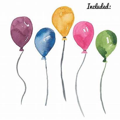 Balloons Watercolor Balloon Clipart Birthday Party Clip