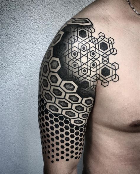 Hexagon Pattern Tattoo Best Tattoo Ideas