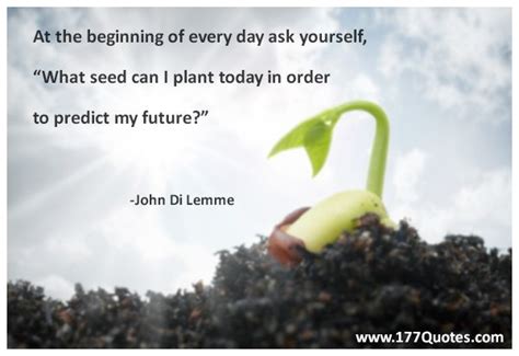 At The Beginning Of Every Day Ask Yourself What Seed Can I Plant