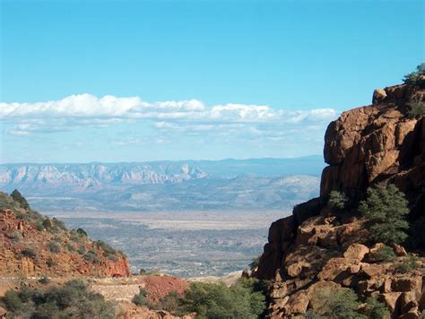 Over The Valley Near Jerome Old Mining Town In Northern Arizona Most