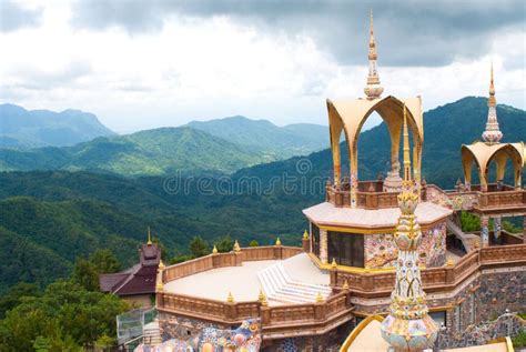 Thai Temple On Hight Mountain Stock Photo Image Of History Pattern