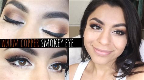 Makeup Tutorial I Warm Copper Smokey Eye♡ Youtube