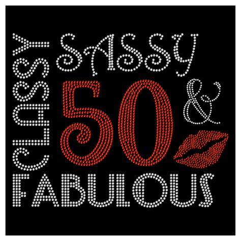 classy sassy 50 and fabulous birthday queen rhinestone hotfix iron on transfer ebay