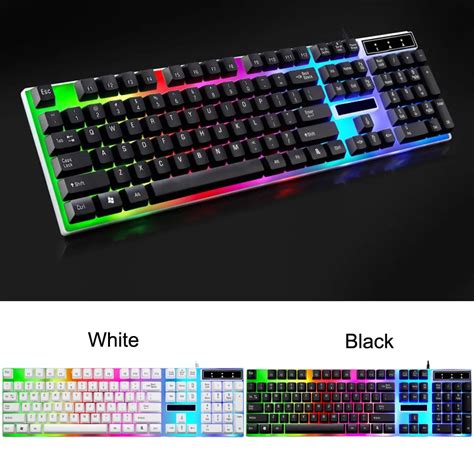 Zelotes G21 Waterproof Rainbow Keyboard With Rainbow Backlight Usb