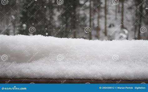Snowfall And The Snowdrift Slow Motion Hd Video Falling Snowflakes