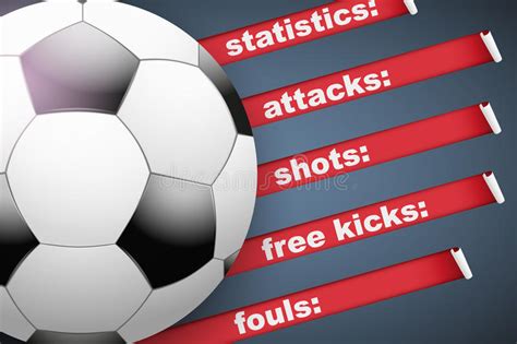 Background Of Statistics Football Soccer Stock Vector Illustration Of