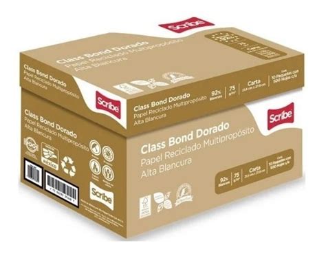 Caja De Papel Bond Marca Class Bond Dorado 5000 Hojas Mercadolibre 📦